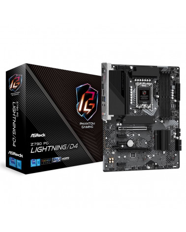 Материнская плата ASRock Z790 PG LIGHTNING/D4, Socket 1700, Intel®Z790, 4xDDR4-3200, HDMI, 2xPCI-Ex16, 3xPCI-Ex1, 4xSATA3(RAID 0