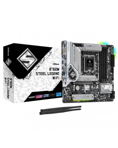 Материнская плата ASRock B760M STEEL LEGEND WIFI, RTL