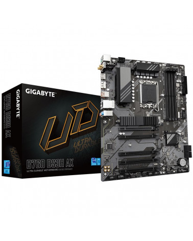 Материнская плата Gigabyte B760 DS3H AX, Socket 1700, Intel®B760, 4xDDR5-4800, HDMI+DP, 5xPCI-Ex16, 4xSATA3(RAID 0/1/5/10), 2xM.