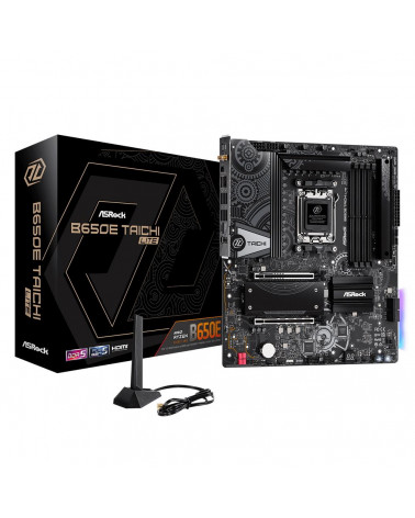 Материнская плата ASRock B650E TAICHI LITE, Socket AM5, AMD B650, 4xDDR5-5200, HDMI, 2xPCI-Ex16, 4xSATA3(RAID 0/1/10), 3xM.2, 6 