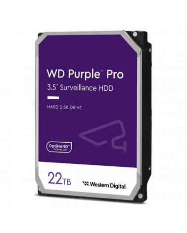 Жесткий диск Western Digital 3.5" 22TB Purple Surveillance HDD WD221PURP (actual)  SATA 6Gb/s - 7200 rpm