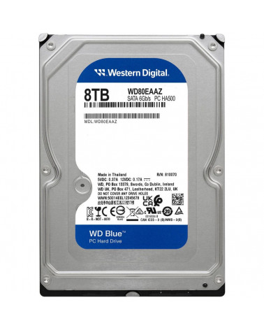 Жесткий диск WD Blue WD80EAZZ 8ТБ 3,5" 5400RPM 256MB (SATA III)