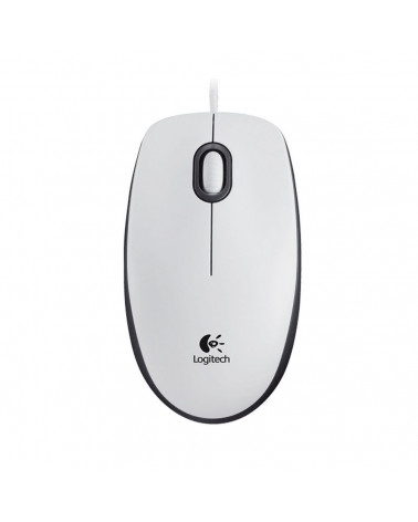 Мышь Logitech M100 White белая, оптическая, 1000dpi, USB, 1.8м, 10, (070479) 