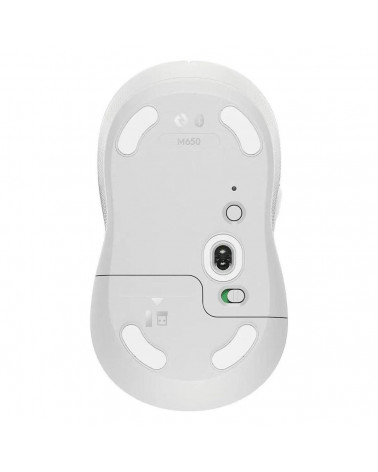 Мышь Logitech Мышь беспроводная Logitech M650 Signature Off White белая, 400-4000 dpi, Bluetooth + 2.4G, 5 кнопок, АА-батарейка,