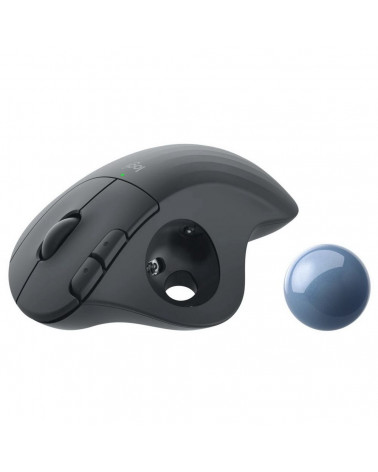 Мышь Logitech Мышь-трекбол беспроводной Logitech Ergo M575 Graphite черный, 400-2000 dpi, Bluetooth или 2.4GHz, USB-ресивер (Log