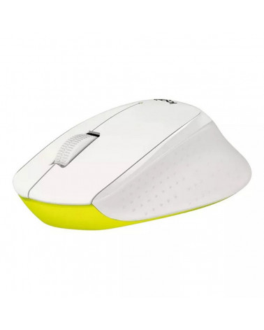 Мышь Logitech Мышь беспроводная Logitech M330 Silent Plus White белая, оптическая, 1000dpi, 2.4GHz,USB-ресивер, бесшумная, под п