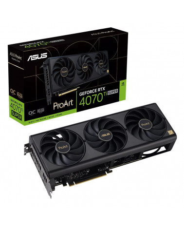 Видеокарта ASUS RTX4070Ti SUPER PROART OC 16GB GDDR6X 256bit 3xDP HDMI 3FAN [PROART-RTX4070TIS-O16G]