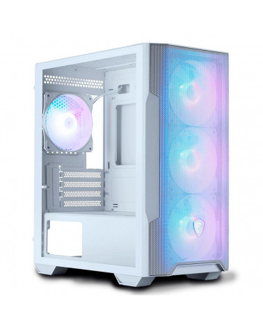 Корпус MSI MAG FORGE M100R WHITE Mini-Tower, MATX, 1xUSB 3.0, 2xUSB 2.0, 4x120mm ARGB Fan, ARGB Control Board, Tempered Glass Wi