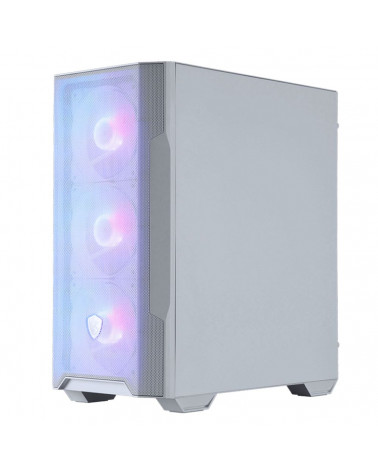 Корпус MSI MAG FORGE M100R WHITE Mini-Tower, MATX, 1xUSB 3.0, 2xUSB 2.0, 4x120mm ARGB Fan, ARGB Control Board, Tempered Glass Wi