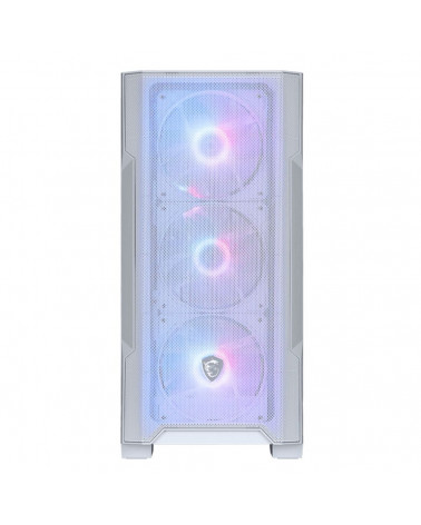 Корпус MSI MAG FORGE M100R WHITE Mini-Tower, MATX, 1xUSB 3.0, 2xUSB 2.0, 4x120mm ARGB Fan, ARGB Control Board, Tempered Glass Wi