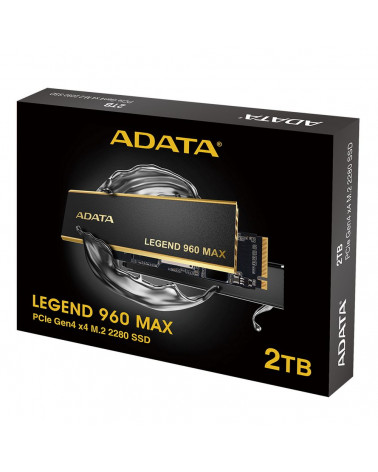 Твердотельный накопитель SSD ADATA LEGEND 960 MAX 2TB M.2 2280 ALEG-960M-2TCS PCIe Gen4x4 with NVMe, 7400/6800, IOPS 750/630, MT