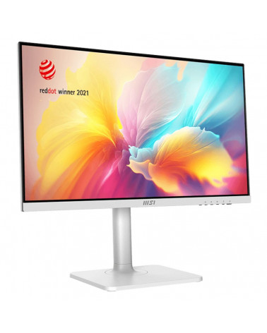 Монитор MSI Modern MD2412PW 23.8" White (IPS, 1920x1080, HDMI+Type C, 1 ms, 178°/178°, 300 cd/m, 1000:1 (100M:1), 100Hz, MM, Piv