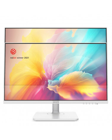 Монитор MSI Modern MD2412PW 23.8" White (IPS, 1920x1080, HDMI+Type C, 1 ms, 178°/178°, 300 cd/m, 1000:1 (100M:1), 100Hz, MM, Piv