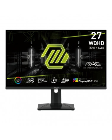 Монитор MSI MAG 274QRF QD E2 27" Black (Rapid IPS, 2560x1440, HDMI+HDMI+DP+Type C, USB Hub, 1 ms, 178°/178°, 400 cd/m, 1000:1 (1