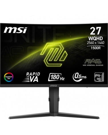 Монитор 27" MSI MAG 275CQRF QD E2 Black (Rapid VA, 2560x1440, HDMI+HDMI+DP+Type C, USB, 1 ms, 178°/178°, 300 cd/m, 5000:1 (100M: