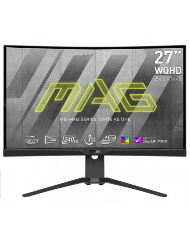 Монитор 27" MSI MPG 275CQRXF Black (Rapid VA, 2560x1440, HDMI+HDMI+DP+Type C, USB, 1 ms, 178°/178°, 400 cd/m, 4000:1 (100M:1), 2