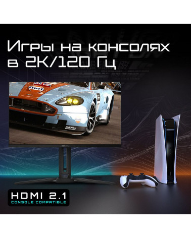 Монитор 27" Gigabyte AORUS FO27Q2-EK Black (OLED, 2560×1440, 240Hz, 250 cd/m, 1000:1, 2xHDMI 2.1, DP 1.4 3xUSB 3.2, USB Type-C) 