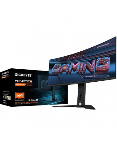 Монитор 34" Gigabyte MO34WQC2-EK Black  (OLED,3440 x 1440, 240Hz, 0,03мс, 2хHDMI 2.1, DP 1.4, 3xUSB3.2, USB Type-C) 