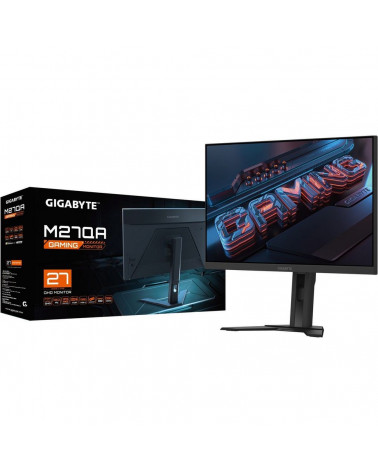 Монитор 27" Gigabyte M27QA-EK (IPS, 2560 x 1440, 180Hz, 1мс, 350cd/m, 1000:1, 2xHDMI-2.1, DP-1.4, 3xUSB3.0, USB Type-C ) 