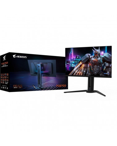 Монитор 27" Gigabyte AORUS FO27Q3-EK Black (OLED, 2560 x 1440, 360Hz, 0.03мс, 250cd/m, 1.5M:1, 2xHDMI-2.1, DP-1.4, 3xUSB3.2, USB