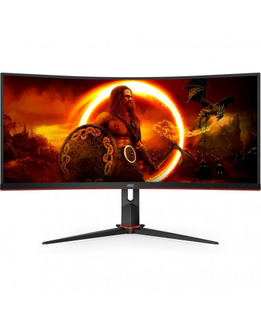 Монитор 34" AOC CU34G2XP Black (VA, изогнутый, 3440x1440, 180Hz, 1 ms, 178°/178°, 80M:1, +2xHDMI 2.0, +2xDisplayPort 1.4, +4xUSB