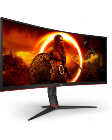 Монитор 34" AOC CU34G2XP Black (VA, изогнутый, 3440x1440, 180Hz, 1 ms, 178°/178°, 80M:1, +2xHDMI 2.0, +2xDisplayPort 1.4, +4xUSB