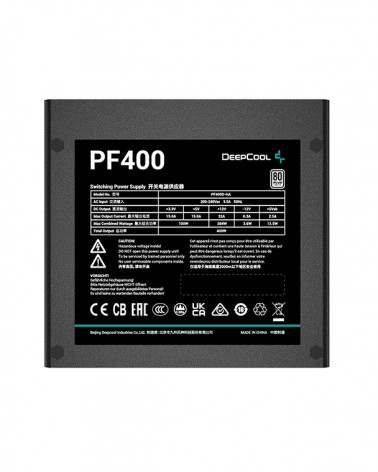 Блок питания Deepcool PF400 80+ (ATX 2.4 400W, PWM 120mm fan, 80 PLUS, Active PFC) RET