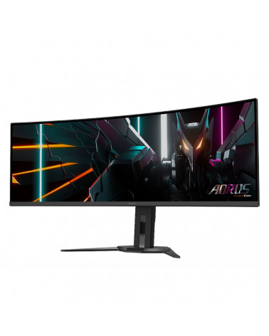 Монитор 49" Gigabyte AORUS CO49DQ-EK Gaming monitor Black (OLED, 5120x1440, HDMI+HDMI+DP+Type C, 0.03 ms, 178°/178°, 250 cd/m, 1