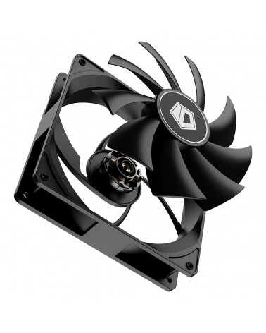 Вентилятор ID-COOLING FL-12025K 120x120x25мм (80шт./кор, 3pin, черный, 1250об/мин, супертихий)  BOX