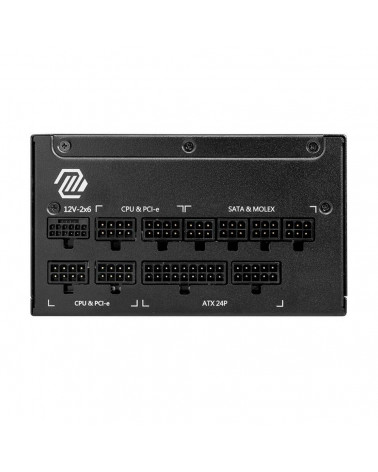 Блок питания MSI MAG A1000GL PCIE5 1000W, 80+ Gold, полностью модульный, ATX 3.0, PCIE5, RTL 