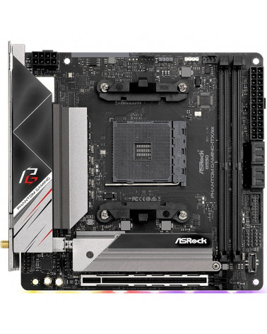 Материнская плата ASRock B550 PHANTOM GAMING-ITX/AX, Socket AM4, AMD B550, 2xDDR4-3200, HDMI+DP, 1xPCI-Ex16, 4xSATA3(RAID 0/1/10