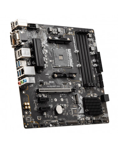 Материнская плата MSI PRO B550M-P GEN3 B550, AM4, 4*DDR4, 1*PCIEx16, 2xPCIEx1, 1*M.2, 6*USB3.2 Gen1, 8*USB2.0,  4*SATA3, 1G, VGA
