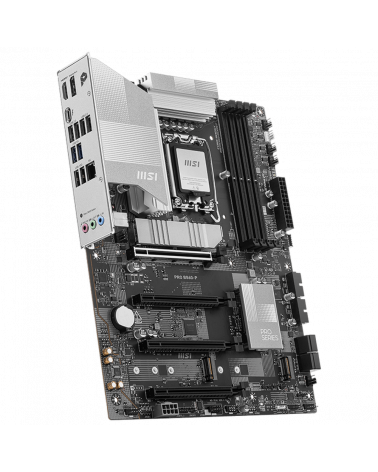 Материнская плата MSI PRO B860-P B860, LGA1851, 4*DDR5, 4*PCIEx16, 3*M.2, 1*TypeC, 2*USB3.2Gen2, 6*USB3.2Gen1, 8*USB2.0, 4*SATA3