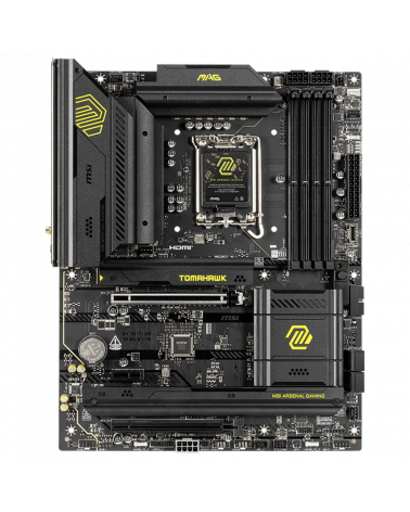 Материнская плата MSI MAG B860 TOMAHAWK WIFI B860, LGA1851, 4*DDR5, 2*PCIEx16, 1*PCIEx1, 3*M.2, 3*TypeC, 4*USB3.2Gen2, 2*USB3.2G