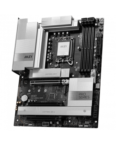 Материнская плата MSI PRO Z890-A WIFI Z890, LGA1851, 4*DDR5, 3*PCIEx16, 4*M.2, 2*TypeC, 3*USB3.2Gen2, 6*USB3.2Gen1, 4*USB2.0, 4*