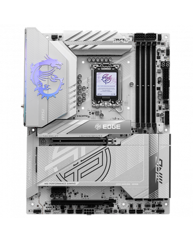 Материнская плата MSI MPG Z890 EDGE TI WIFI Z890, LGA1851, 4*DDR5, 2*PCIEx16, 2*PCIEx1, 5*M.2, 2*TypeC, 4*USB3.2Gen2, 6*USB3.2Ge
