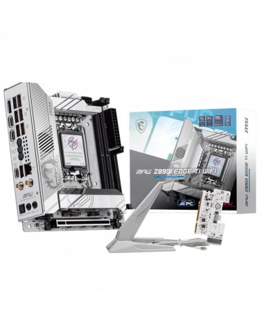 Материнская плата MSI MPG Z890I EDGE TI WIFI Z890, LGA1851, 4*DDR5, 2*PCIEx16, 1*PCIEx1, 5*M.2, 2*TypeC, 4*USB3.2Gen2, 6*USB3.2G