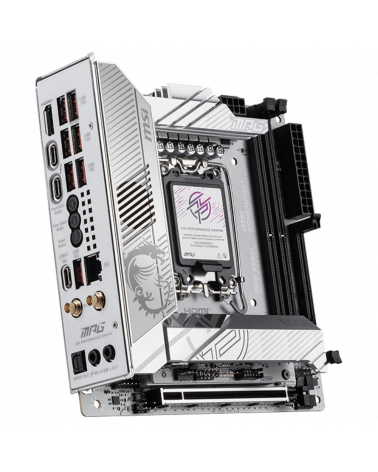 Материнская плата MSI MPG Z890I EDGE TI WIFI Z890, LGA1851, 4*DDR5, 2*PCIEx16, 1*PCIEx1, 5*M.2, 2*TypeC, 4*USB3.2Gen2, 6*USB3.2G