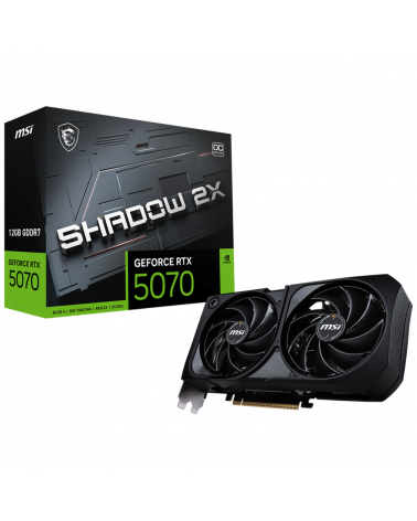 Видеокарта MSI RTX5070 SHADOW 2X OC 12GB GDDR7 192bit 3xDP HDMI 2FAN RTL