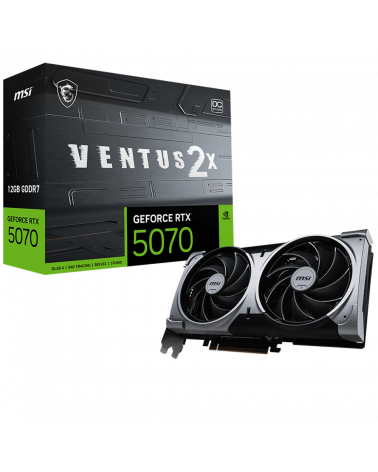 Видеокарта MSI RTX5070 VENTUS 2X OC 12GB GDDR7 192bit 3xDP HDMI 2FAN RTL