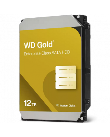 Жесткий диск Western Digital 12TB WD122KRYZ Gold, SATA3, Cache 512MB, 7200 rpm 