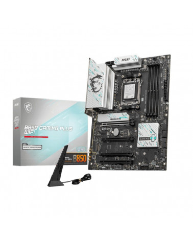 Материнская плата MSI B850 GAMING PLUS WIFI B850, AM5, 4*DDR5, 4*PCIEx16, 3*M.2, 3*TypeC, 1*USB3.2Gen2, 5*USB3.2Gen1, 8*USB2.0, 