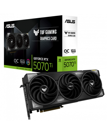 Видеокарта ASUS RTX5070Ti TUF GAMING 16GB GDDR7 256bit 3xDP 2xHDMI 3FAN RTL [TUF-RTX5070TI-O16G-GAMING]