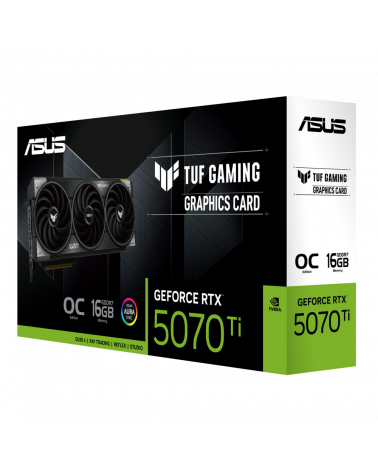 Видеокарта ASUS RTX5070Ti TUF GAMING 16GB GDDR7 256bit 3xDP 2xHDMI 3FAN RTL [TUF-RTX5070TI-O16G-GAMING]