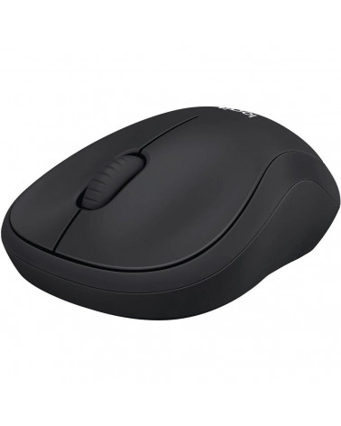 Мышь беспроводная Logitech M221 Silent Charcoal черная, оптическая, 1000dpi, 2.4 GHz, USB-ресивер, бесшумная (066199) 