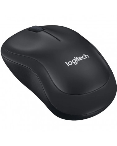 Мышь беспроводная Logitech M221 Silent Charcoal черная, оптическая, 1000dpi, 2.4 GHz, USB-ресивер, бесшумная (066199) 