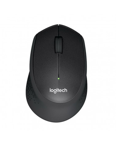 Мышь беспроводная Logitech M330 Silent Plus Black черная, оптическая, 1000dpi, 2.4GHz,USB-ресивер, бесшумная, под правую руку (0