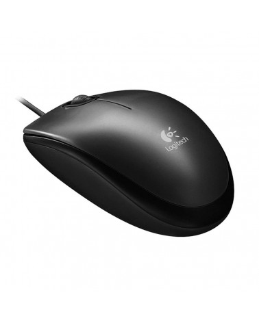Мышь Logitech M100 Grey темно-серая, оптическая, 1000dpi, USB, 1.8м 