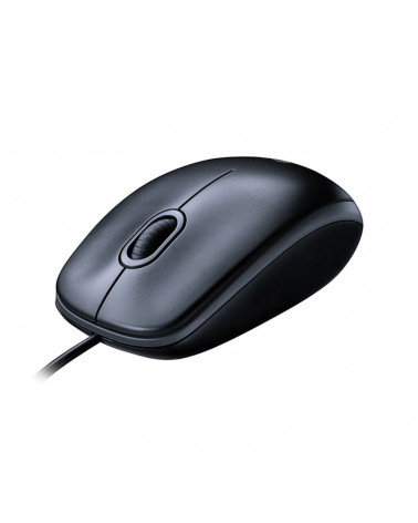 Мышь Logitech M100 Grey темно-серая, оптическая, 1000dpi, USB, 1.8м 