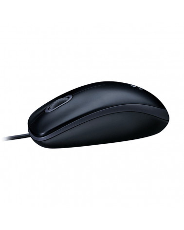 Мышь Logitech M100 Grey темно-серая, оптическая, 1000dpi, USB, 1.8м 